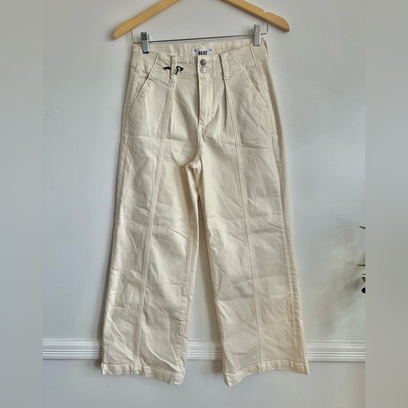 PAIGE - Brooklyn High-Rise Crop Wide-Leg Jeans - Picture 6 of 10